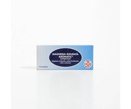 Magnesia Bisurata Aromatic Magnesio Antiacido 40 Pastiglie
