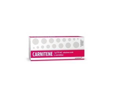 Carnitene 1g/10ml L-Carnitina Soluzione Orale 10 Flaconcini Monodose