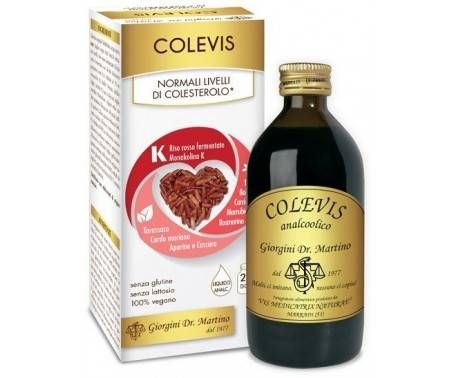 Colevis Liquido Analcolico - Integratore per i normali livelli di colesterolo - 200 ml