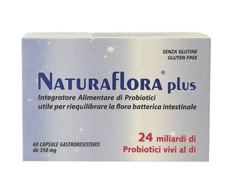NaturaFlora Plus - Integratore per la flora batterica intestinale - 60 capsule