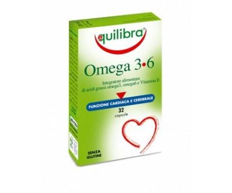 Equilibra Omega 3+6 funzione cardiaca e cerebrale 32 capsule