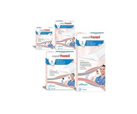 MediPresteril 5 medicazioni post-operatorie sterili delicate 5 x 7,5 cm