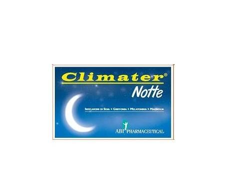 Climater Notte Integratore Sonno Per Donne In Menopausa 20 Compresse