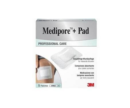 Medipore+Pad Medicazione Sterile 5x7,2 cm 5 Pezzi