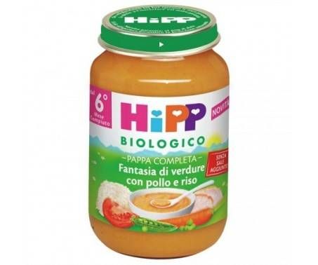 Hipp Fantasia Di Verdure Pappina Pronta con Pollo e Riso 190 g