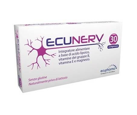 Ecunerv - Integratore per il funzionamento del sistema nervoso - 30 compresse
