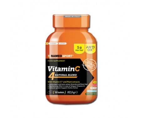 Named Sport Vitamin C 4 Natural Blend Integratore di Vitamina C 90 Compresse