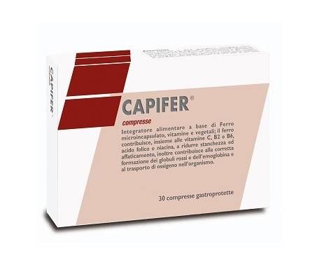 Capifer Integratore Ferro 30 Compresse Gastroprotette