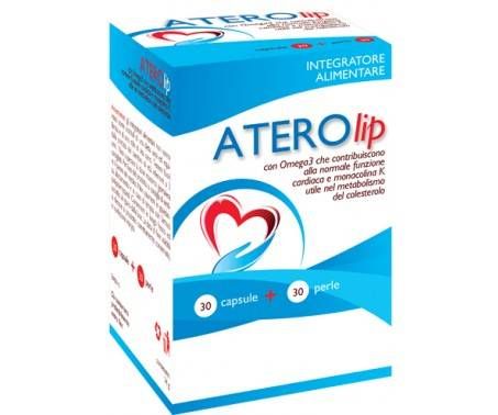 Aterolip Integratore Alimentare Funzione Cardiaca e Livelli di Colesterolo 30 capsule + 30 perle