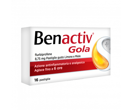 Benactiv Gola - Aroma Limone e Miele - 16 pastiglie