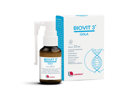 Biovit 3 Gola Integratore per bambini spray orale da 15 ml 