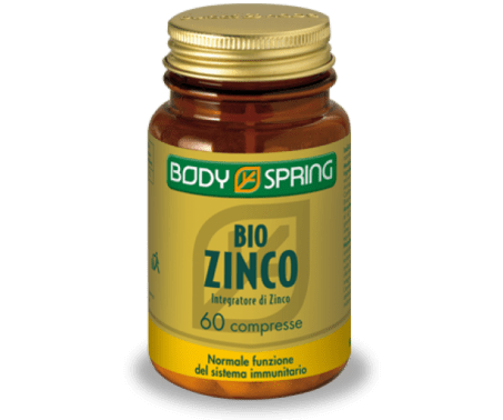Body Spring Bio Zinco - Integratore per le difese immunitarie - 60 compresse