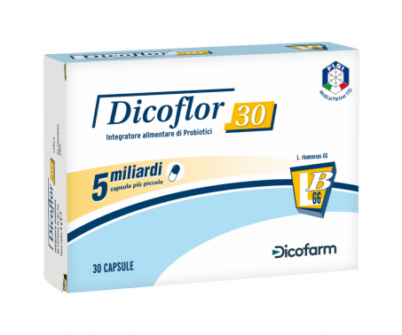 Dicoflor 30 - Integratore di Fermenti Lattici - 30 capsule 