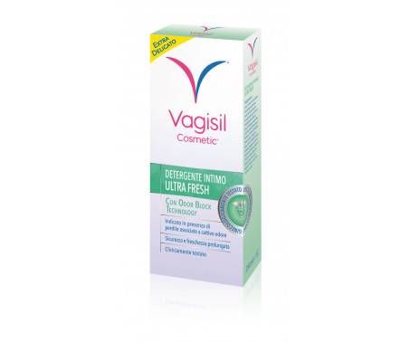 Vagisil Detergente Ultra Fresh Per l'Igiene Intima Quotidiana, Rinfrescante. Con Aloe Vera. 24h di Protezione Dagli Odori. 250ml