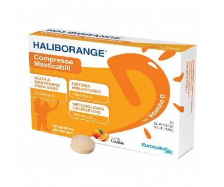 Haliborange Integratore Vitamina A - C - D3 30 Compresse Masticabili