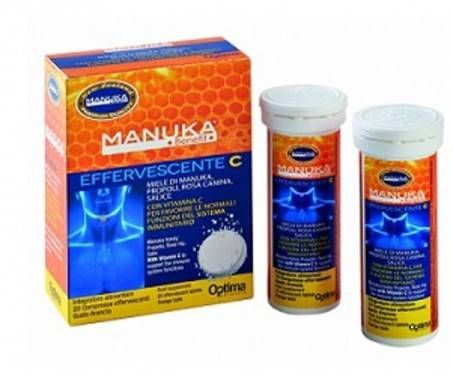 Optima Manuka Benefit Effervescente C Integratore Difese Immunitarie 20 Compresse