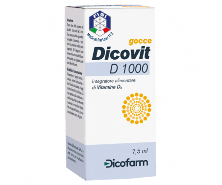 Dicovit D 1000 Gocce Integratore di Vitamina D 7,5 ml