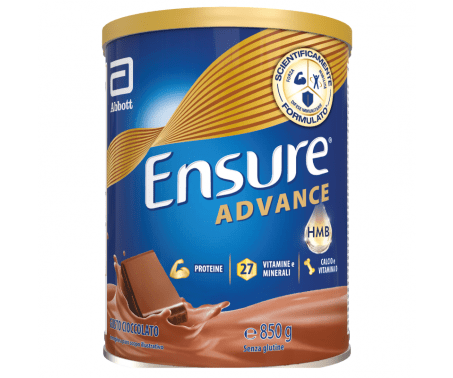 Ensure Advance – Formula Nutrivigor Integratore Alimentare Proteico Cioccolato 850g