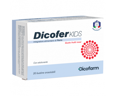 Dicofer Kids - Integratore alimentare di Ferro - 20 bustine orosolubili 