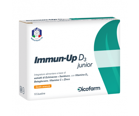 Immun-Up D3 Junior Integratore Vitamine Bambini 10 Bustine
