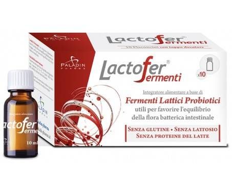 Lactofer Fermenti Integratore Flora Intestinale 10 Flaconcini 10 ml