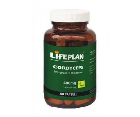 Lifeplan Cordyceps Integratore Azione tonica, Adattogena e Immunostimolante 60 Capsule
