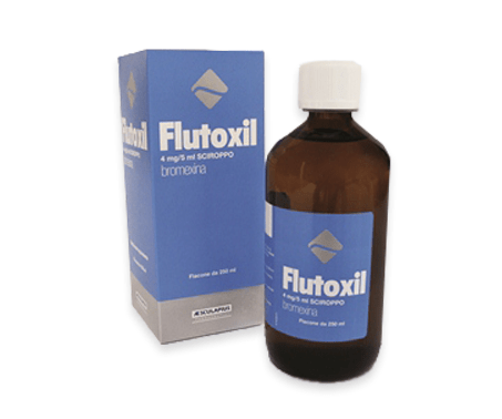 Flutoxil Sciroppo 5mg/5ml Bromexina cloridrato Flacone 250 ml