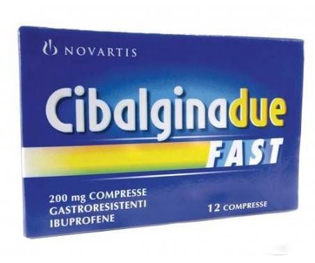 Cibalgina Due Fast 200 mg Ibuprofene 12 Compresse