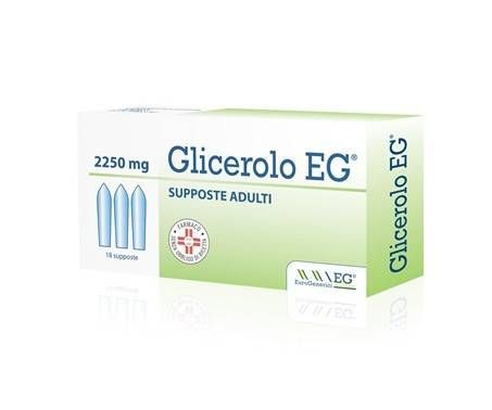 Glicerolo EG Adulti 2250mg 18 Supposte