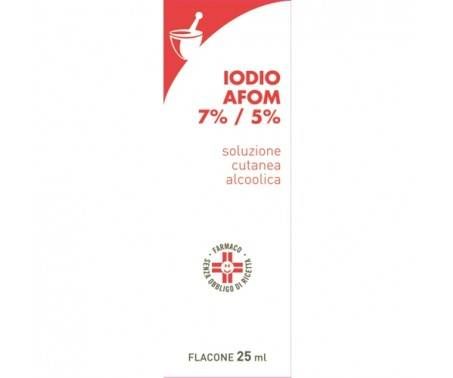 Iodio Afom 7% / 5% Soluzione Cutanea Alcoolica 25 Ml
