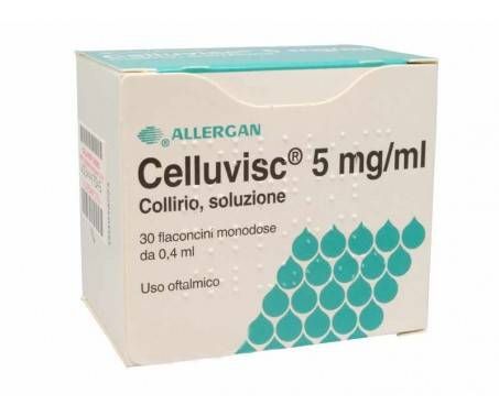 Celluvisc Collirio 5 mg/ml Carmellosa sodica 30 Flaconcini 0,4 ml