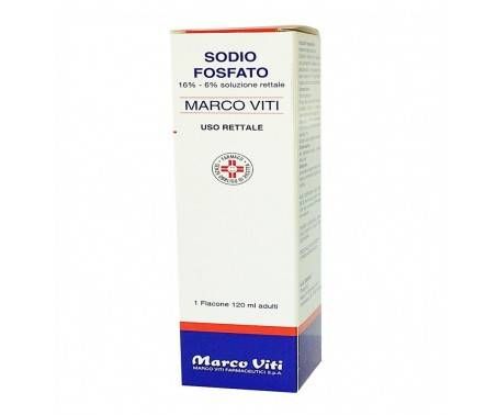 Sodio Fosfato Marco Viti 16%-6%Soluzione Rettale Adulti Flacone 120 ml