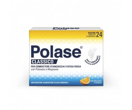 Polase Classico Integratore Alimentare Sali Minerali Organici Magnesio Potassio Gusto Arancia 24 Bst