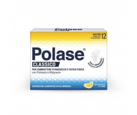 Polase Classico Integratore Alimentare Sali Minerali Organici Magnesio Potassio Gusto Limone 12 Bst