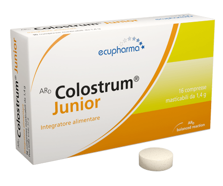 Ard Colostrum Junior - Integratore per il benessere dell'intestino - 16 compresse masticabili