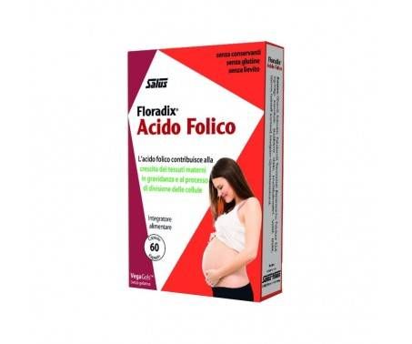 Floradix Acido Folico Integratore Gravidanza 60 Capsule