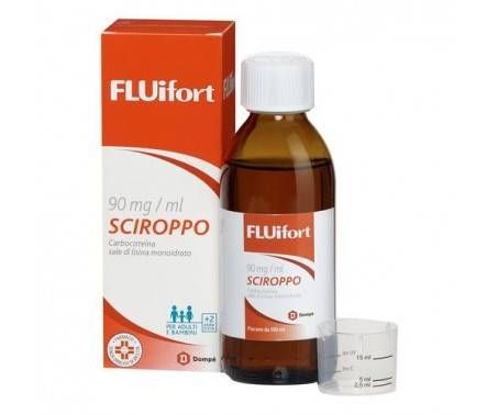 Fluifort Sciroppo - Mucolitico con 90 mg/ml di Carbocisteina - 200 ml 