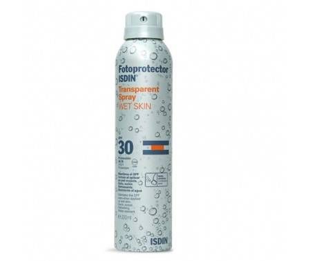 Fotoprotector Isdin Spray Trasparente Wet Skin SPF 30 Protezione Corpo 200 ml