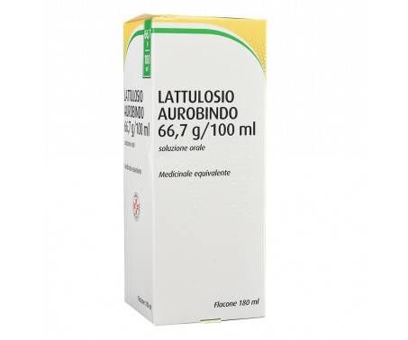 Lattulosio Aurobindo 66,7% Soluzione Orale 180 ml 