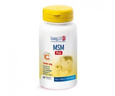 MSM Plus LongLife - Integratore per pelle, capelli e cartilagine - 60 tavolette