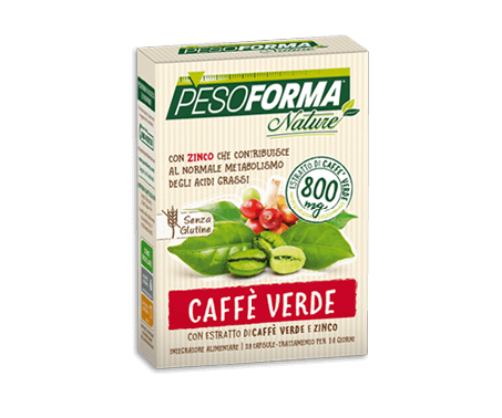 Pesoforma Nature Caffè Verde - Integratore per il metabolismo degli acidi grassi - 28 capsule