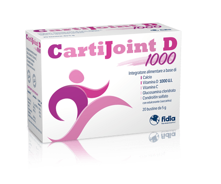 CartiJoint D 1000 - Integratore per ossa, muscoli ed articolazioni - 20 bustine