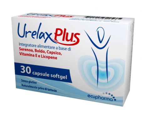 Urelax Plus - Integratore per il benessere della prostata e delle vie urinarie - 30 capsule
